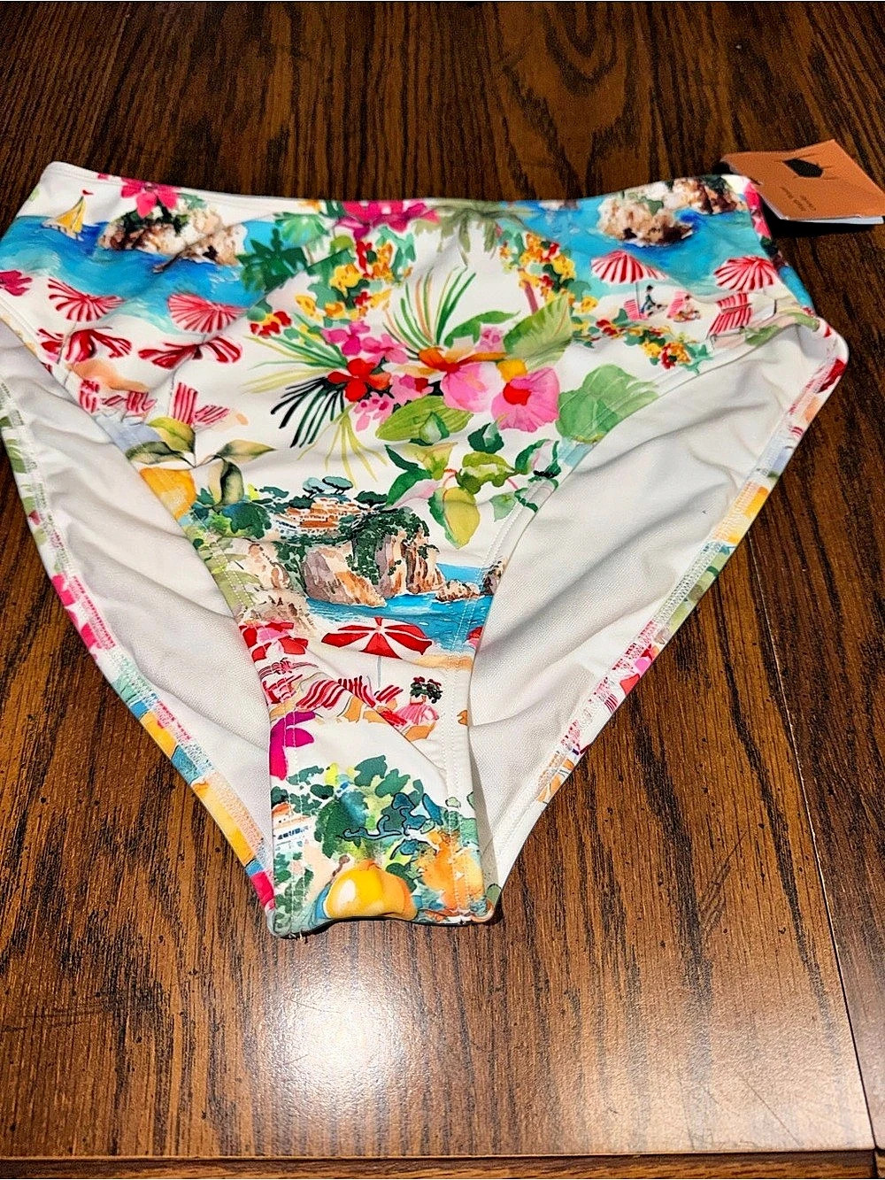 Shade & Shore High Waist Cheeky Bikini Bottom Floral Bikini Bottom